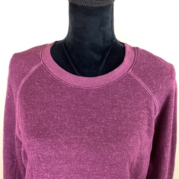 SUNDRY BURGUNDY STRIPES CUFF SWEATER - Picture 4 of 10